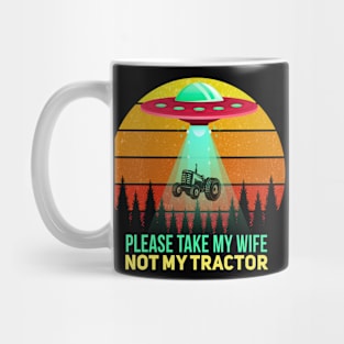 Funny farmer tractor saying motif Mug